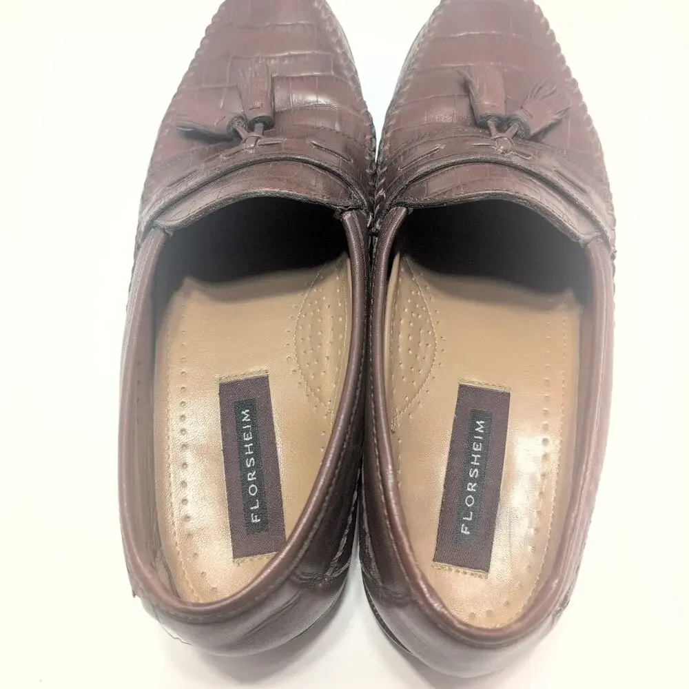 Florsheim Pisa Moc Toe Men's Slip On Loafer Brown Leather Size 10D